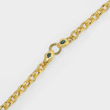 Aurelie Bidermann Tao 绿松石装饰金属项链正品