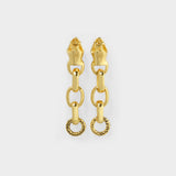 Aurelie BidermannTao 绿松石装饰金属耳环正品