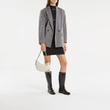 Mira  白垩色光面小牛皮 Hobo 腋下包