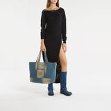 AcneStudios Balius蓝色帆布靴