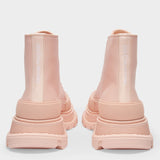 Tread Slick High 粉色牛皮内里高帮橡胶厚底鞋