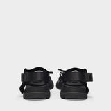 Tread Sandals 黑色帆布凉鞋