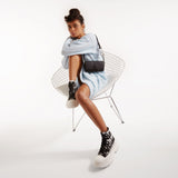 Tread Slick 白色涂鸦布面厚底鞋