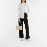 Sneakers Oversize 白色皮质白色鞋跟运动鞋