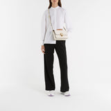 Sneakers Oversize 白色皮质白色鞋跟运动鞋