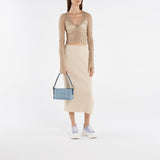 Sneakers Oversize 白色皮质白色鞋跟运动鞋