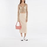 Sneakers Oversize 白色皮质白色鞋跟运动鞋