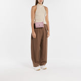 Sneakers Oversize 白色皮质 银色鞋跟运动鞋