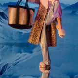 Aquazzura Foxy Slide 米色羊毛拖鞋