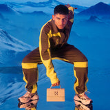 Marathon 多色网面皮质运动鞋