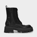 Tractor L20黑色皮质靴