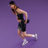 Courreges Mirror and Vanished Zip 亮面PVC材质运动鞋