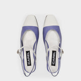 Carel Ocean 牛皮露跟玛丽珍鞋