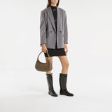 Carel Tempete Boots黑色PVC材质高跟踝靴