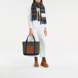 驼色皮质系带短靴