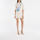 Cult Gaia Bahar金属色PVC凉鞋