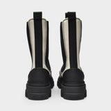 Ganni Chelsea 皮质切尔西踝靴正品