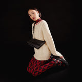 Ganni Cleated 黑色牛皮凉鞋