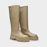 Gia x Pernille Teisbaek Tubular 皮质高筒厚底靴