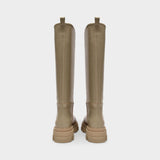Gia x Pernille Teisbaek Tubular 皮质高筒厚底靴