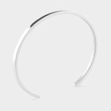Le 7g Bangle Ribbon Bracelet in Silver