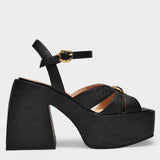 Nodaleto Bulla Aurora 时尚高跟鞋 牛皮厚底凉鞋