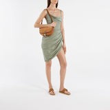 Chany Fussbett 棕褐色皮质凉鞋拖鞋