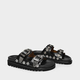 Toga Pulla Aj844 女士时尚厚底拖鞋 牛皮凉鞋2023春夏季新款正品