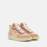 Veja V-15 女士拼色中帮皮质休闲鞋 运动小白鞋2023新款