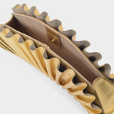 Nala Mini 金色小牛皮手拿包单肩包