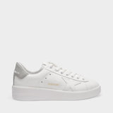 Golden Goose GGDB Pure Star 白色银尾揉皱牛皮皮质小白鞋正品