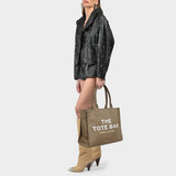 Marc Jacobs驼色棉质大号托特包