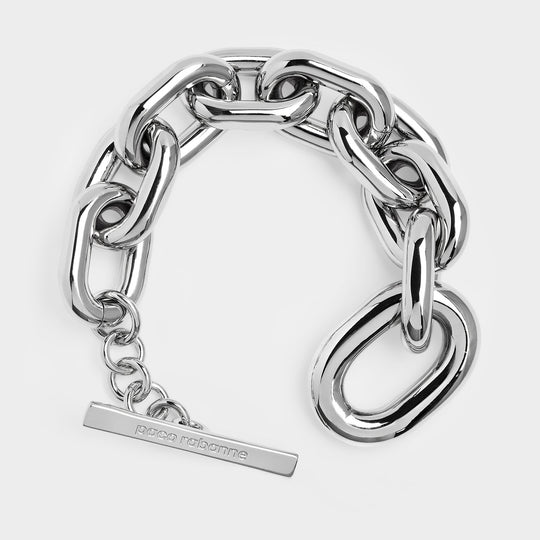 帕高 Paco Rabanne XL Link 银色金属手链正品