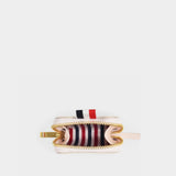 Thom Browne Zippered Coin Purse粉色皮质拉链零钱包