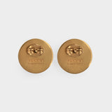金色金属耳环