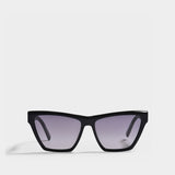 矩形琥珀色板材太阳镜