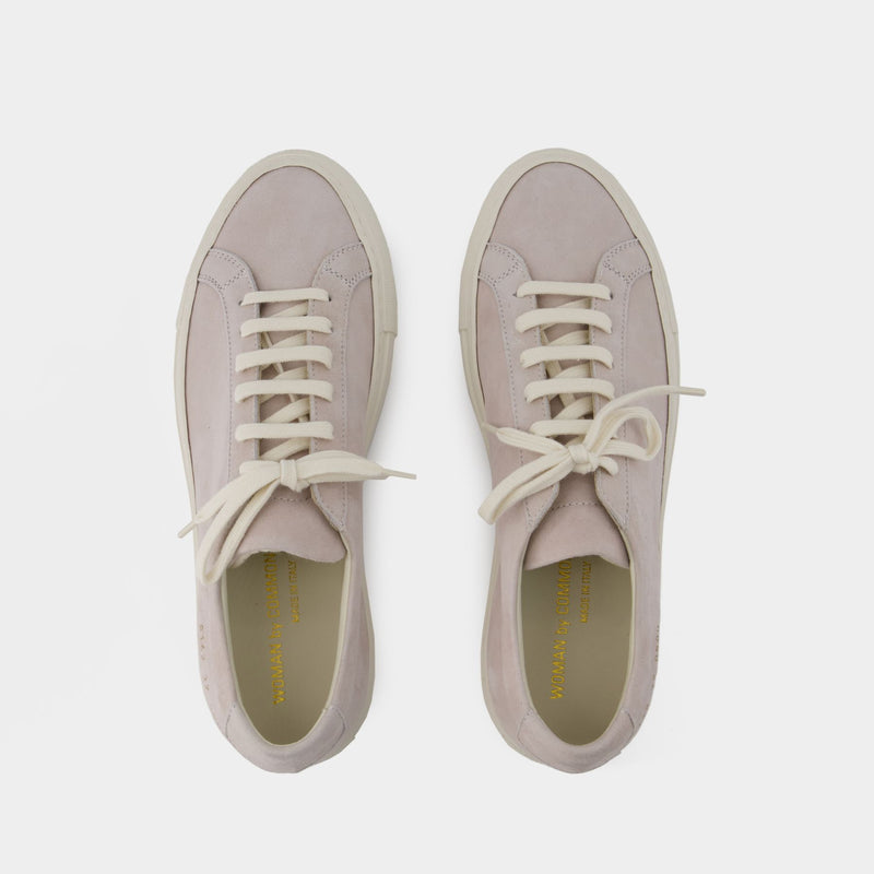 Contrast Achilles Sneakers - COMMON PROJECTS - Leather - Beige