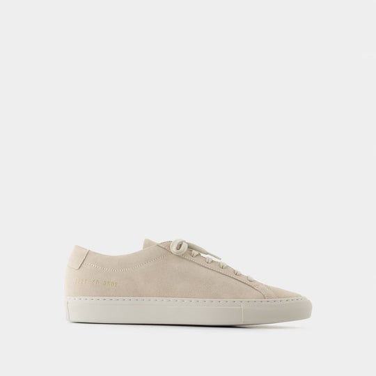 Achilles Tonal Suede Sneakers - COMMON PROJECTS - Leather - Beige