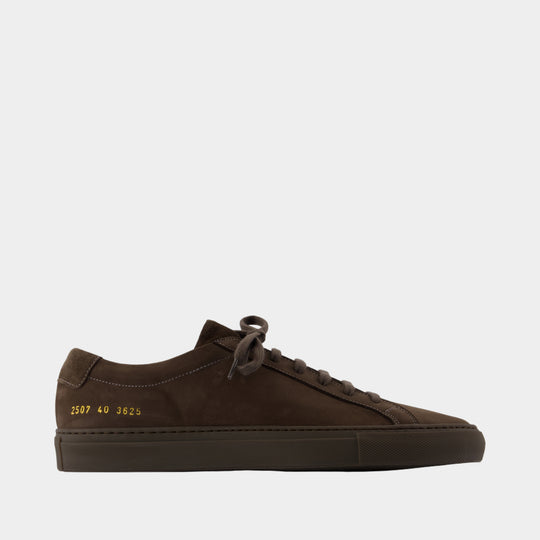 Achilles In Nubuck Sneakers - COMMON PROJECTS - Leather - Brown