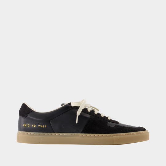 Bball Slim Gum Sole Sneakers - COMMON PROJECTS - Leather - Black