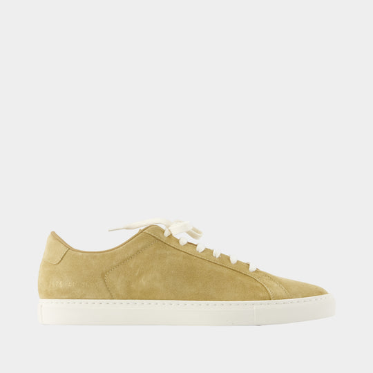 Achilles Slim Premium Sneakers - COMMON PROJECTS - Leather - Beige