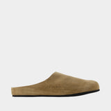 Clog Slides - COMMON PROJECTS - Leather - Beige
