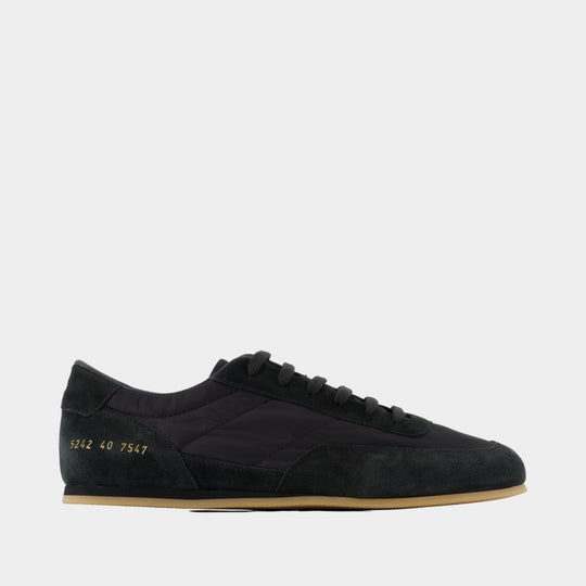 Minimal Slip Sneakers - COMMON PROJECTS - Leather - Black