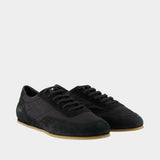 Minimal Slip Sneakers - COMMON PROJECTS - Leather - Black
