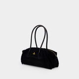 Shirley Small Shoulder Bag - Vivienne Westwood - Shearling - Black