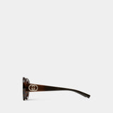 Gg2026s Sunglasses - Gucci - Synthetic - Brown