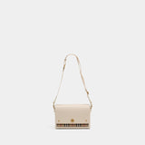 Ll Medium Note Handbag - Burberry - Leather - White