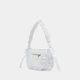 Pillowcase Shoulder Bag W/ Daisy - Simone Rocha - Synthetic - White