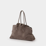 la Passeggiata Medium Top Handle Bag - The Attico - Leather - Brown