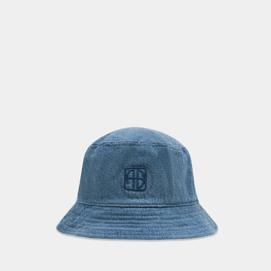Nicks Bucket Hat - ANINE BING - Cotton - Blue